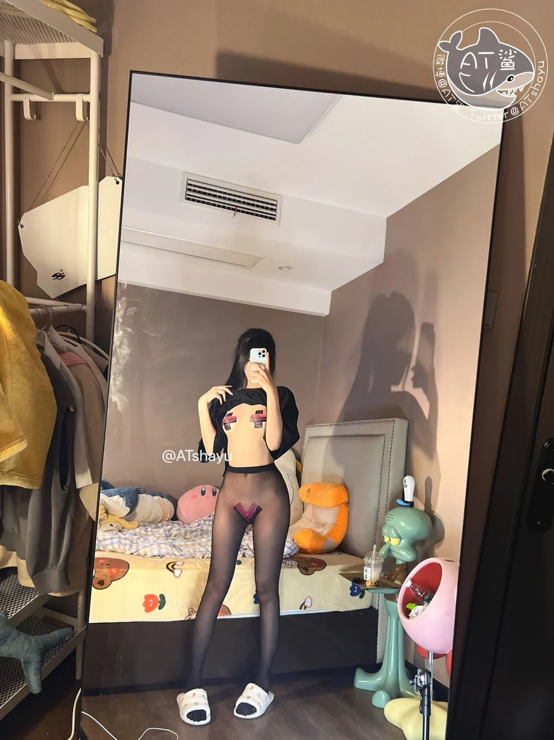 AT鲨 - 真空五指袜黑丝 [112P,3V-185MB] tg@simisebaisi 【丝足阁】057.webp